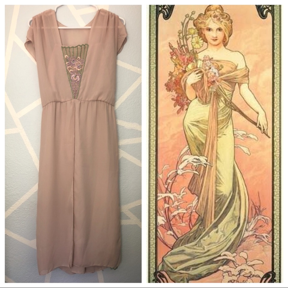 Vintage Art Nouveau Dress